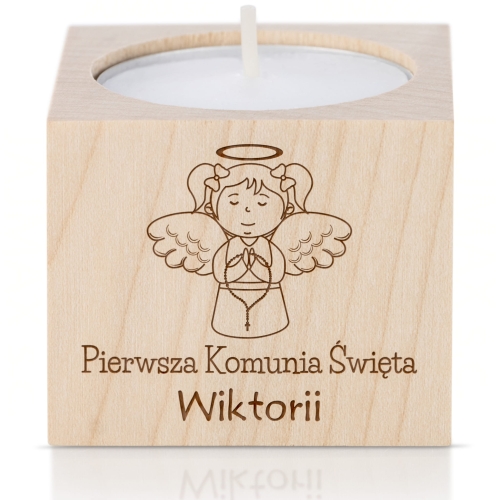 Świecznik w stylu rustykalnym wyjątkowe podziękowanie dla bliskich