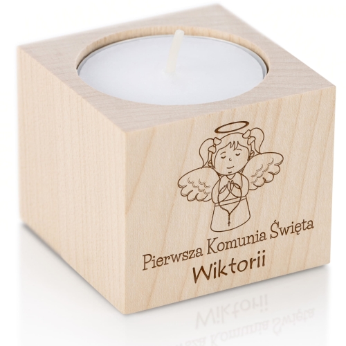 Świecznik w stylu rustykalnym wyjątkowe podziękowanie dla bliskich