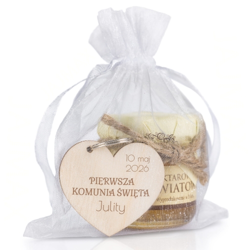 Słodycz i pamięć – miód z breloczkiem jako podziękowanie dla gości komunii