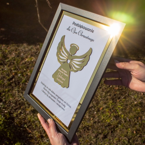 Obrazek z dedykacją wyjątkowe podziękowanie dla dziadków na komunie