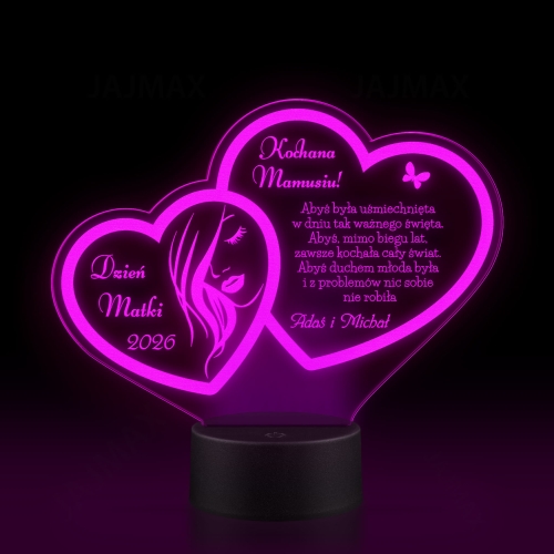 STATUETKA LED nowoczesny prezent dla mamy na Dzień Matki