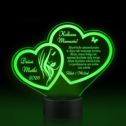 STATUETKA LED nowoczesny prezent dla mamy na Dzień Matki