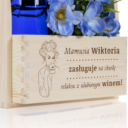 Drewniane nosidło z dedykacją Idealny prezent z grawerem dla Mamy