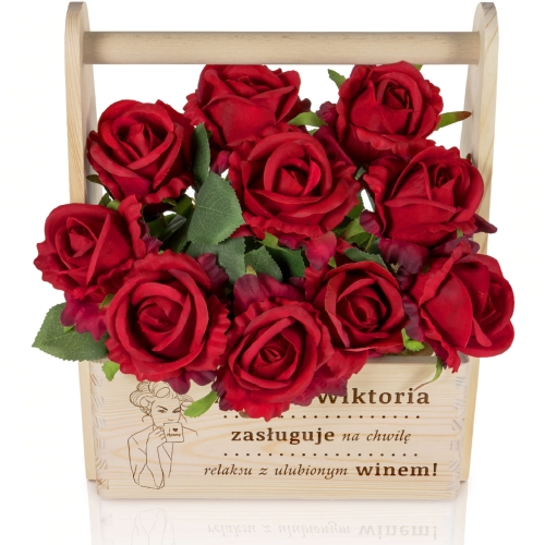 Drewniane nosidło z dedykacją Idealny prezent z grawerem dla Mamy