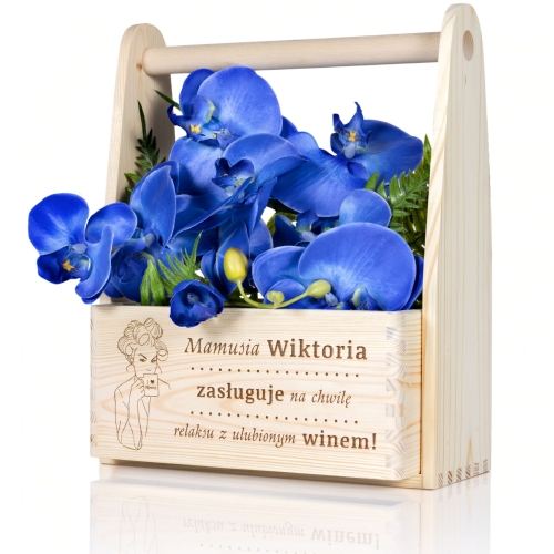 Drewniane nosidło z dedykacją Idealny prezent z grawerem dla Mamy