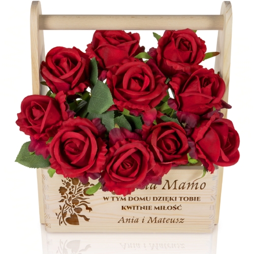 Ekskluzywne nosidło z grawerem Prezent handmade dla Mamy na 26 maja