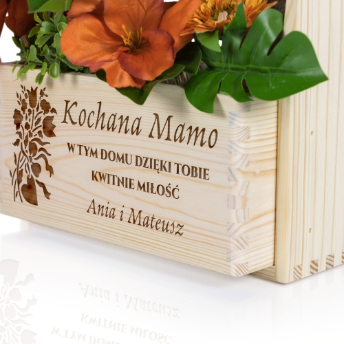 Ekskluzywne nosidło z grawerem Prezent handmade dla Mamy na 26 maja