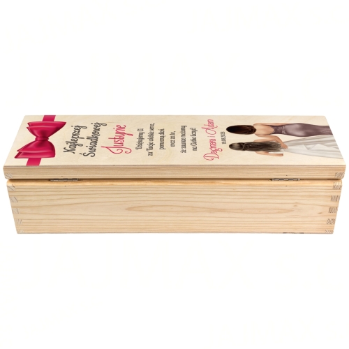 POMYSŁOWE PODZIĘKOWANIA DLA ŚWIADKÓW zestaw 2 skrzynki z nadrukiem