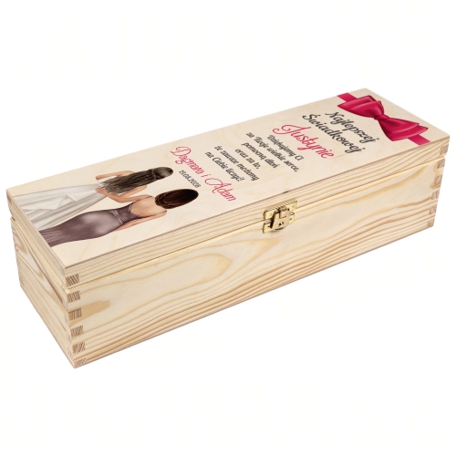 POMYSŁOWE PODZIĘKOWANIA DLA ŚWIADKÓW zestaw 2 skrzynki z nadrukiem