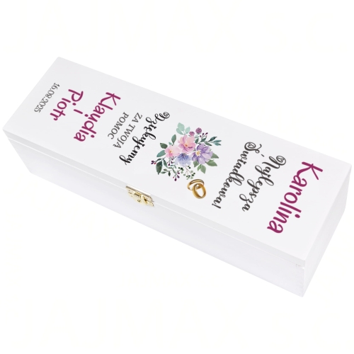 ZESTAW PREZENTOWY DLA ŚWIADKÓW podziękowania za pomoc ślub skrzynki