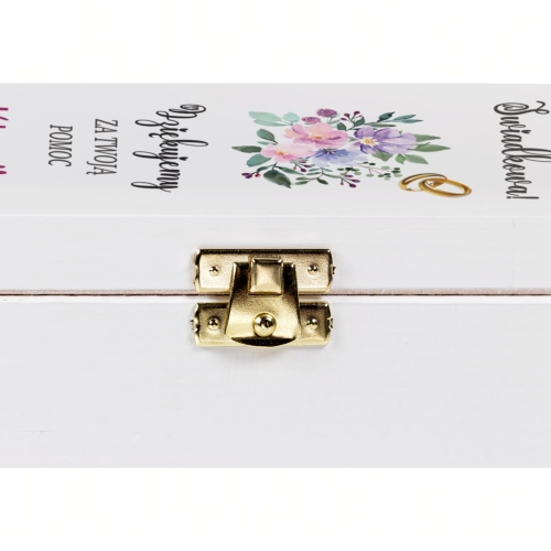 ZESTAW PREZENTOWY DLA ŚWIADKÓW podziękowania za pomoc ślub skrzynki