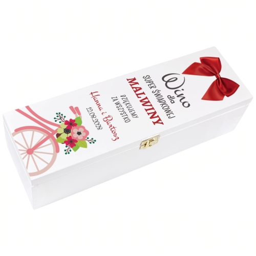 SKRZYNKI NA WINO prezenty podziękowania dla Świadków 2szt