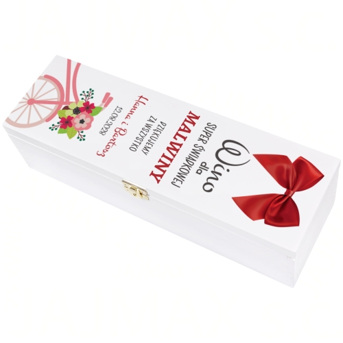 SKRZYNKI NA WINO prezenty podziękowania dla Świadków 2szt