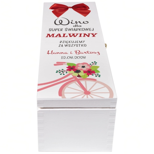 SKRZYNKI NA WINO prezenty podziękowania dla Świadków 2szt