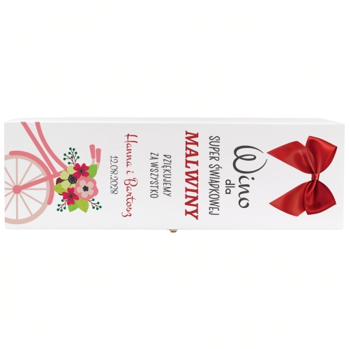 SKRZYNKI NA WINO prezenty podziękowania dla Świadków 2szt