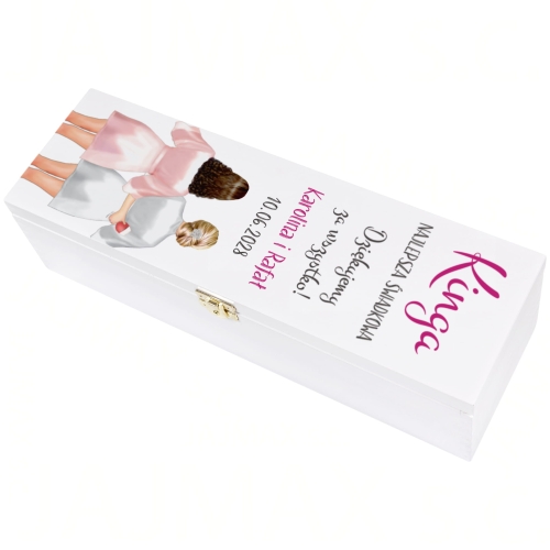 DREWNIANE SKRZYNKI NA ALKOHOL podziękowanie dla świadków wesele