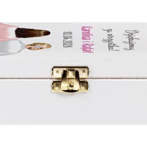 DREWNIANE SKRZYNKI NA ALKOHOL podziękowanie dla świadków wesele