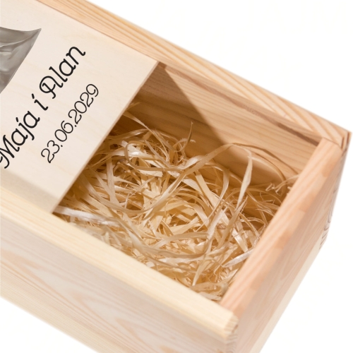 SUPER PODZIĘKOWANIA DLA ŚWIADKÓW NA WESELE zestaw 2 skrzynki nadruk