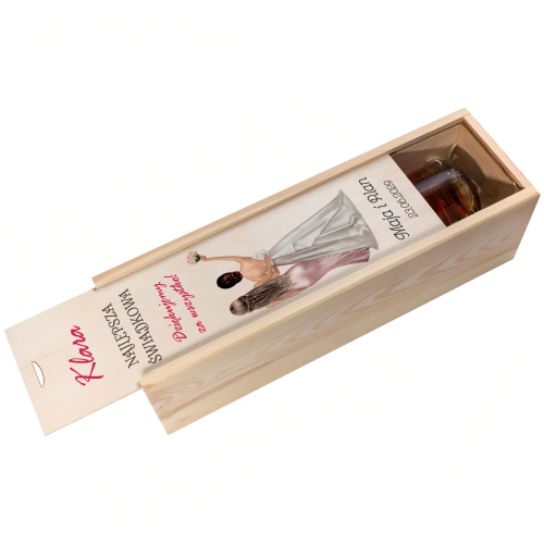 SUPER PODZIĘKOWANIA DLA ŚWIADKÓW NA WESELE zestaw 2 skrzynki nadruk