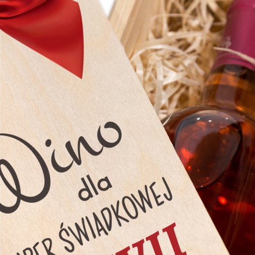 ZESTAW SKRZYNEK DLA ŚWIADKA I ŚWIADKOWEJ podziękowania weselne