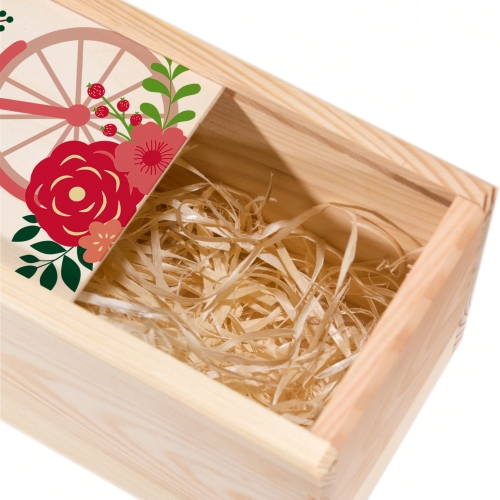 Skrzynka na wino 2 szt PODZIĘKOWANIA DLA CHRZESTNYCH OD PARY MŁODEJ