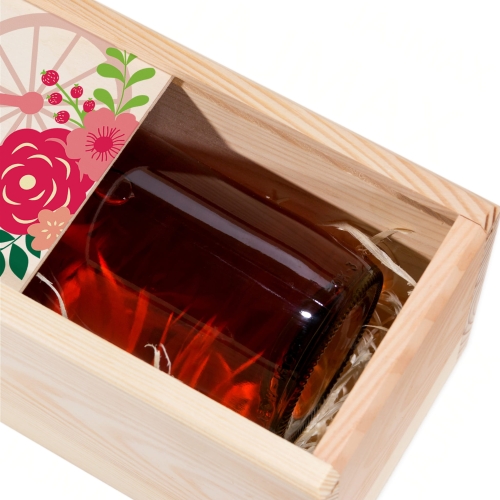 Skrzynka na wino 2 szt PODZIĘKOWANIA DLA CHRZESTNYCH OD PARY MŁODEJ