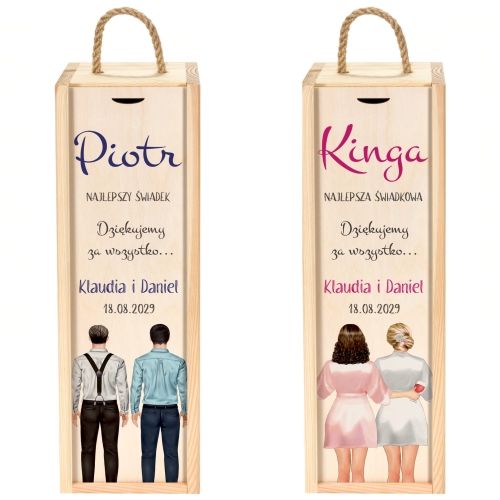 ORYGINALNE PODZIĘKOWANIA DLA ŚWIADKÓW prezent od Pary Młodej