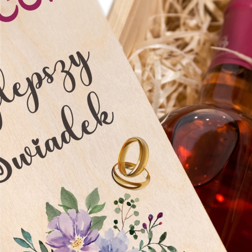 POMYSŁOWE PODZIĘKOWANIA DLA ŚWIADKÓW zestaw skrzynek 2 szt ślub