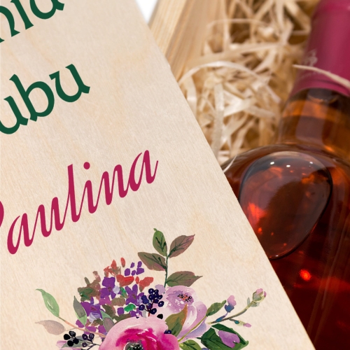 SKRZYNKA NA ALKOHOL prezent na ślub z dedykacją pamiątka