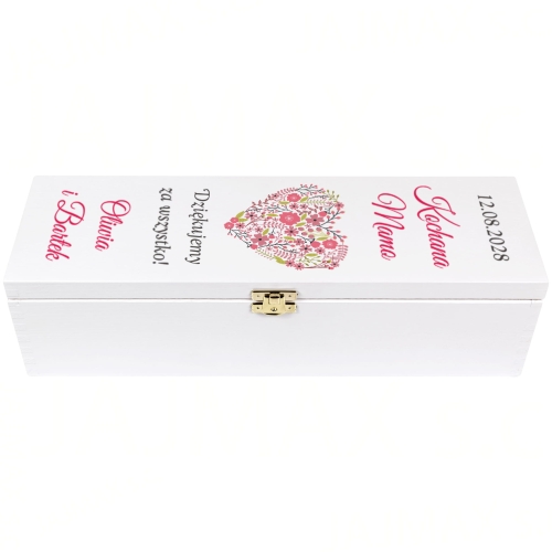 ELEGANCKIE PODZIĘKOWANIE DLA MAMY skrzynka prezent od Pary Młodej