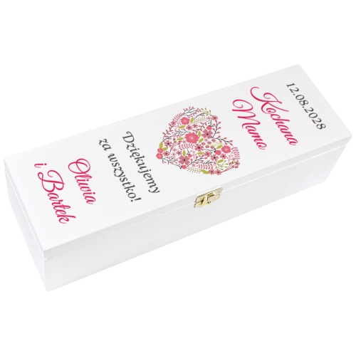 ELEGANCKIE PODZIĘKOWANIE DLA MAMY skrzynka prezent od Pary Młodej