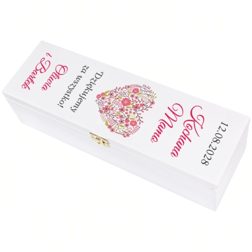 ELEGANCKIE PODZIĘKOWANIE DLA MAMY skrzynka prezent od Pary Młodej