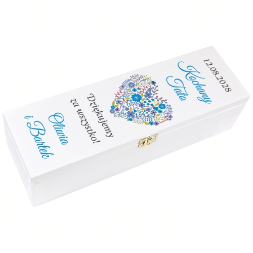 SKRZYNKA NA WINO prezent podziękowanie ślubne dla Kochanego Taty