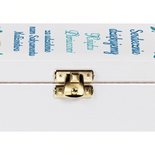 Skrzynka na wino PODZIĘKOWANIE DLA KSIĘDZA za udzielenie ślubu