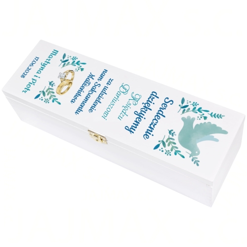 Skrzynka na wino PODZIĘKOWANIE DLA KSIĘDZA za udzielenie ślubu