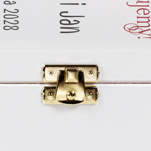 BIAŁA SKRZYNKA upominek prezent dla Rodziców od Pary Młodej