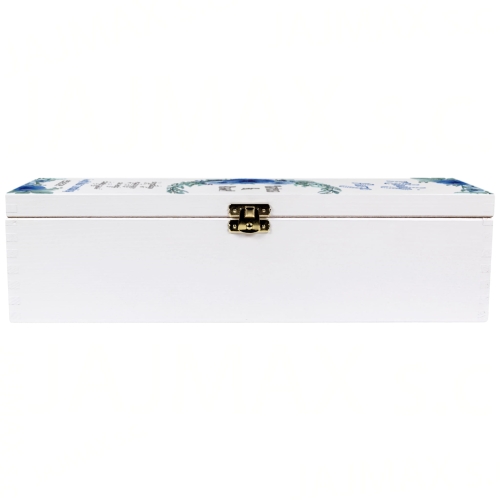 Oryginalny prezent ślubny SKRZYNKA BIAŁA NA WINO Z PERSONALIZACJĄ