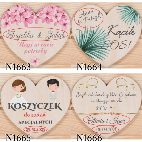 KOSZYK RATUNKOWY wesele ślub nadruk