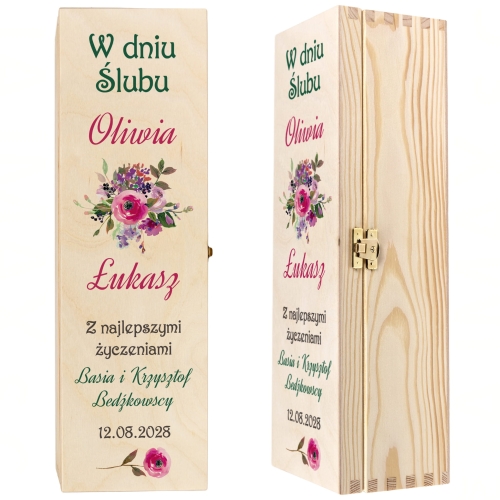 SKRZYNKA NA ALKOHOL prezent na ślub oryginalne opakowanie trunku 