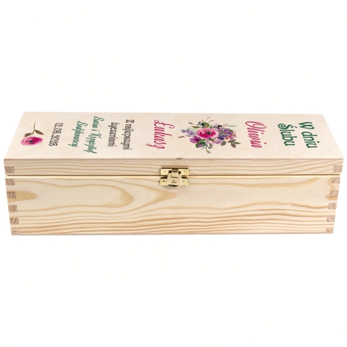 SKRZYNKA NA ALKOHOL prezent na ślub oryginalne opakowanie trunku 