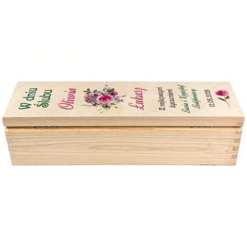 SKRZYNKA NA ALKOHOL prezent na ślub oryginalne opakowanie trunku 