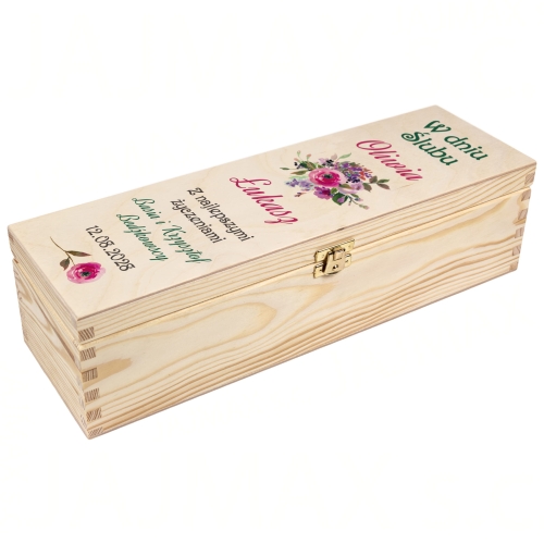 SKRZYNKA NA ALKOHOL prezent na ślub oryginalne opakowanie trunku 