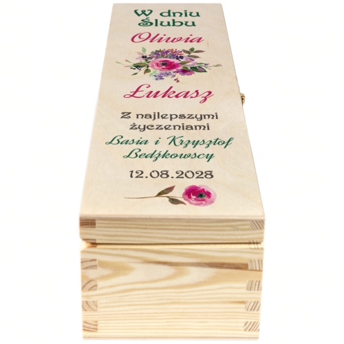 SKRZYNKA NA ALKOHOL prezent na ślub oryginalne opakowanie trunku 