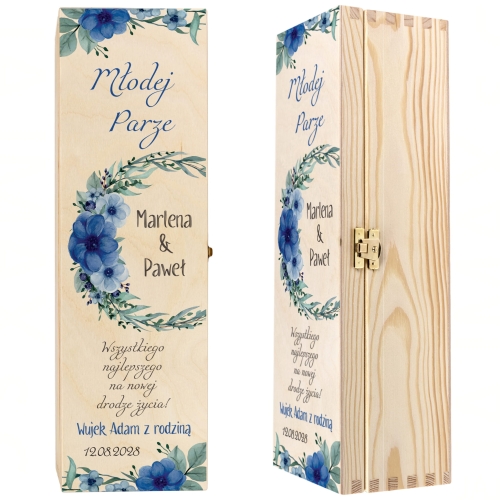 Oryginalny prezent na wesele dla Nowożeńców SKRZYNKA Z ŻYCZENIAMI