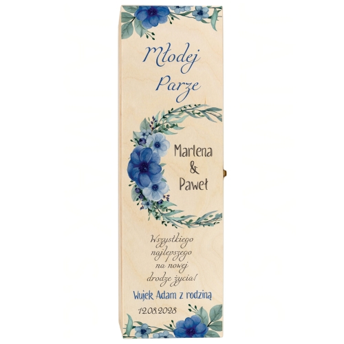 Oryginalny prezent na wesele dla Nowożeńców SKRZYNKA Z ŻYCZENIAMI