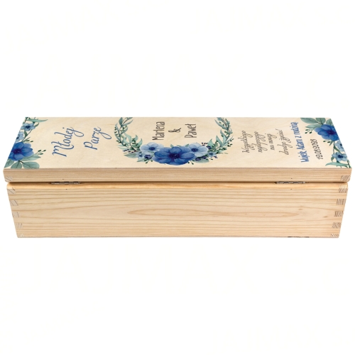 Oryginalny prezent na wesele dla Nowożeńców SKRZYNKA Z ŻYCZENIAMI