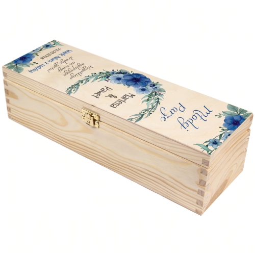 Oryginalny prezent na wesele dla Nowożeńców SKRZYNKA Z ŻYCZENIAMI