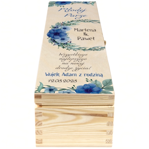 Oryginalny prezent na wesele dla Nowożeńców SKRZYNKA Z ŻYCZENIAMI