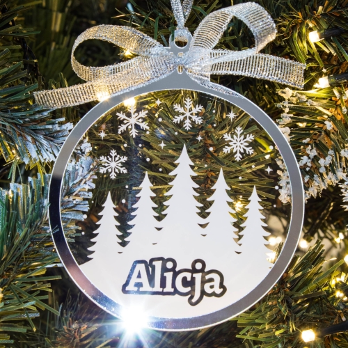 Bombka z imieniem na choinkę – personalizowana ozdoba świąteczna