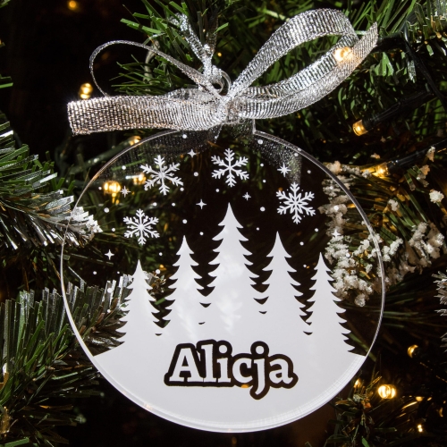 Bombka z imieniem na choinkę – personalizowana ozdoba świąteczna